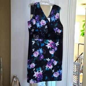 Sleeveless Faux Wrap Dress - Ricki's Size 18